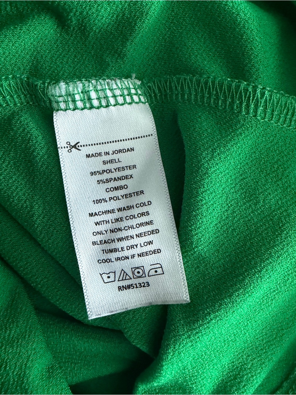 👒 CECE Emerald Green Puff Sleeve Swiss Dot “Mixed Media” Top NWOTs - Picture 7 of 10